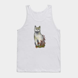 Cemetery cat statue Tank Top